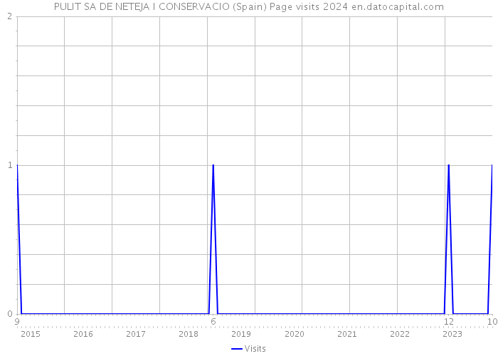 PULIT SA DE NETEJA I CONSERVACIO (Spain) Page visits 2024 