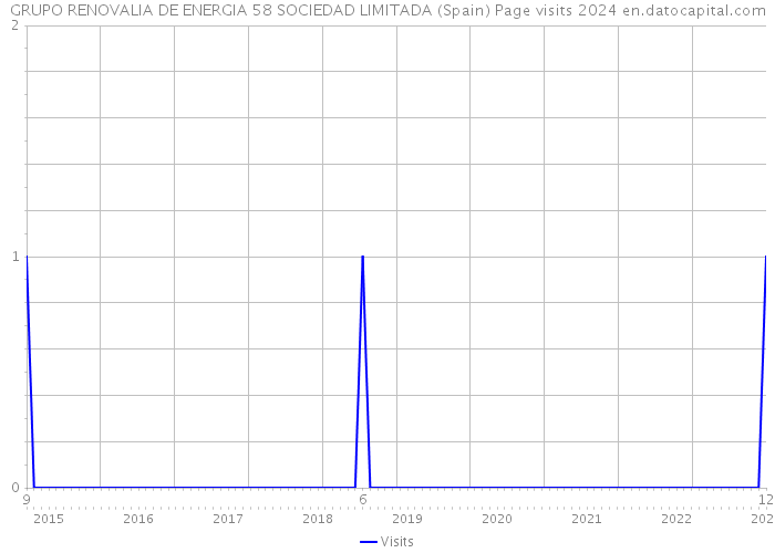 GRUPO RENOVALIA DE ENERGIA 58 SOCIEDAD LIMITADA (Spain) Page visits 2024 