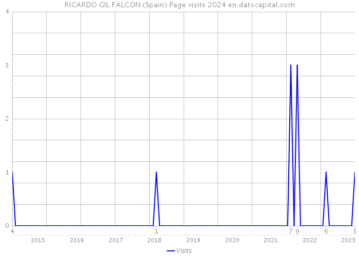 RICARDO GIL FALCON (Spain) Page visits 2024 