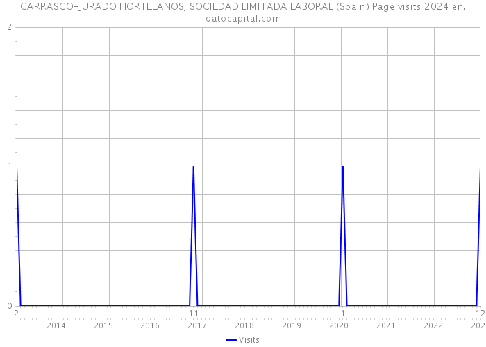CARRASCO-JURADO HORTELANOS, SOCIEDAD LIMITADA LABORAL (Spain) Page visits 2024 