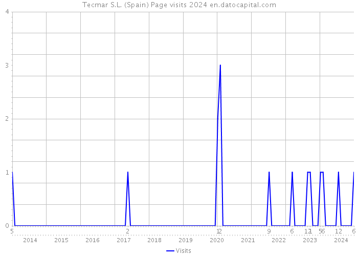 Tecmar S.L. (Spain) Page visits 2024 