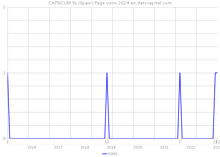 CAPSICUM SL (Spain) Page visits 2024 