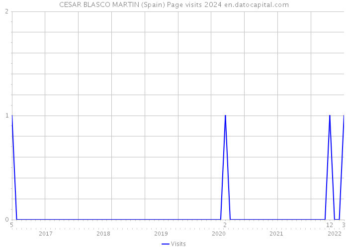 CESAR BLASCO MARTIN (Spain) Page visits 2024 