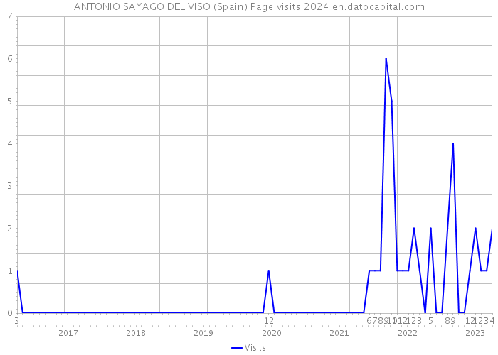 ANTONIO SAYAGO DEL VISO (Spain) Page visits 2024 