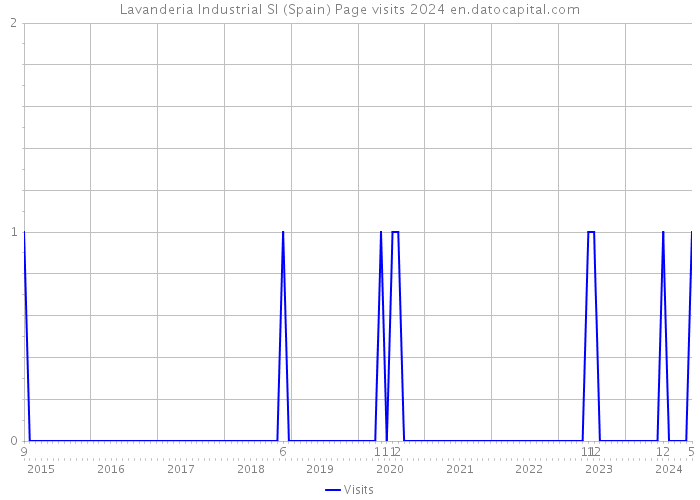 Lavanderia Industrial Sl (Spain) Page visits 2024 