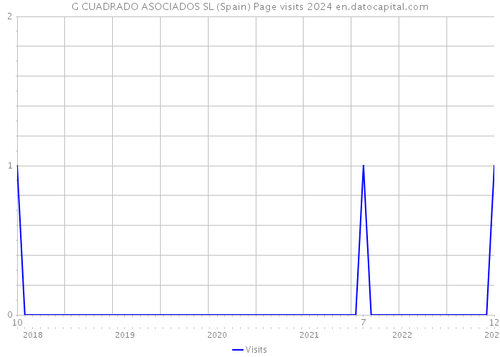 G CUADRADO ASOCIADOS SL (Spain) Page visits 2024 