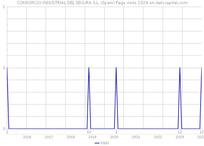 CONSORCIO INDUSTRIAL DEL SEGURA S.L. (Spain) Page visits 2024 