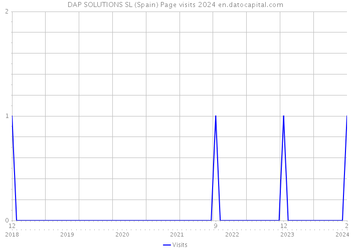 DAP SOLUTIONS SL (Spain) Page visits 2024 