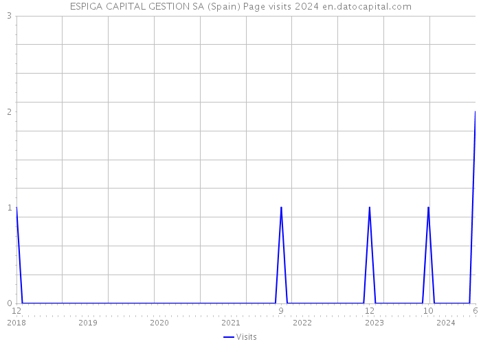 ESPIGA CAPITAL GESTION SA (Spain) Page visits 2024 