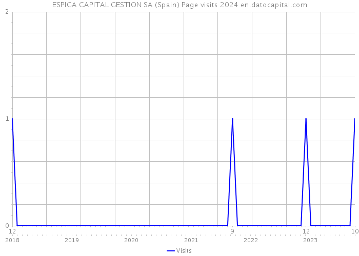 ESPIGA CAPITAL GESTION SA (Spain) Page visits 2024 