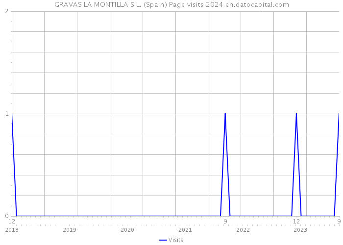 GRAVAS LA MONTILLA S.L. (Spain) Page visits 2024 