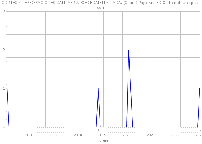 CORTES Y PERFORACIONES CANTABRIA SOCIEDAD LIMITADA. (Spain) Page visits 2024 