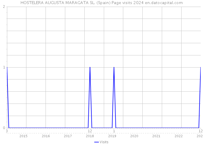 HOSTELERA AUGUSTA MARAGATA SL. (Spain) Page visits 2024 