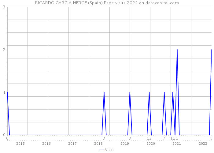 RICARDO GARCIA HERCE (Spain) Page visits 2024 