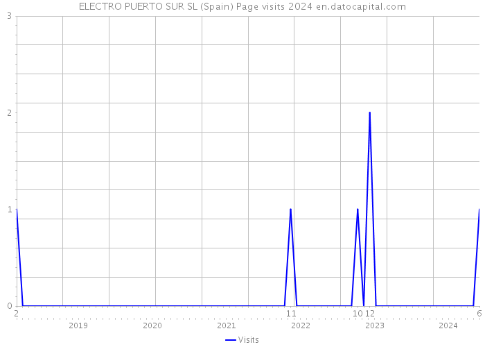 ELECTRO PUERTO SUR SL (Spain) Page visits 2024 
