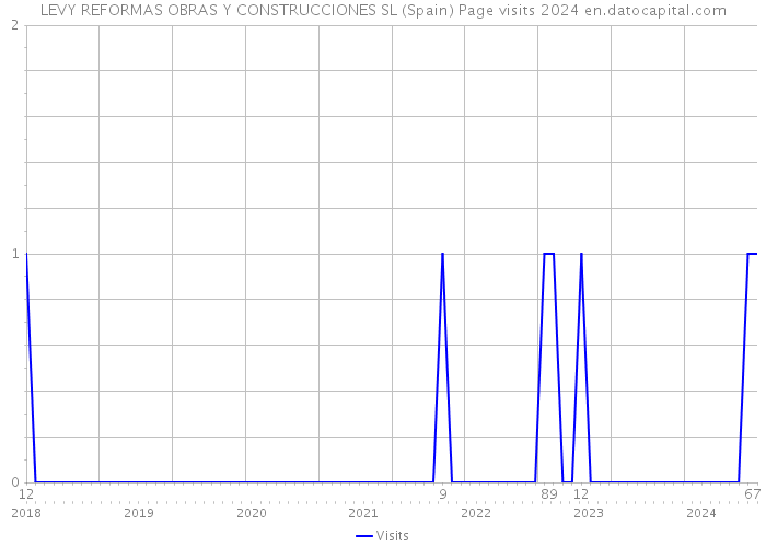 LEVY REFORMAS OBRAS Y CONSTRUCCIONES SL (Spain) Page visits 2024 