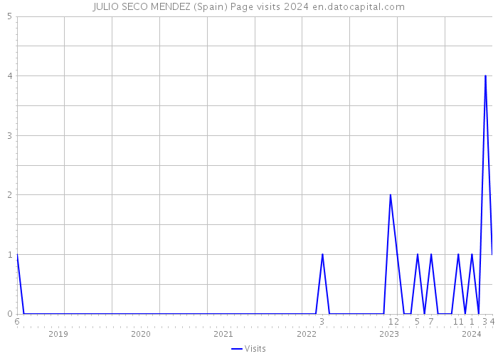 JULIO SECO MENDEZ (Spain) Page visits 2024 