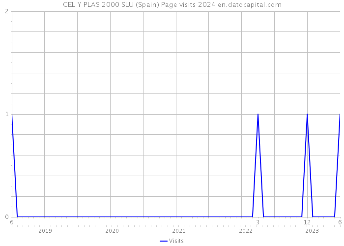 CEL Y PLAS 2000 SLU (Spain) Page visits 2024 