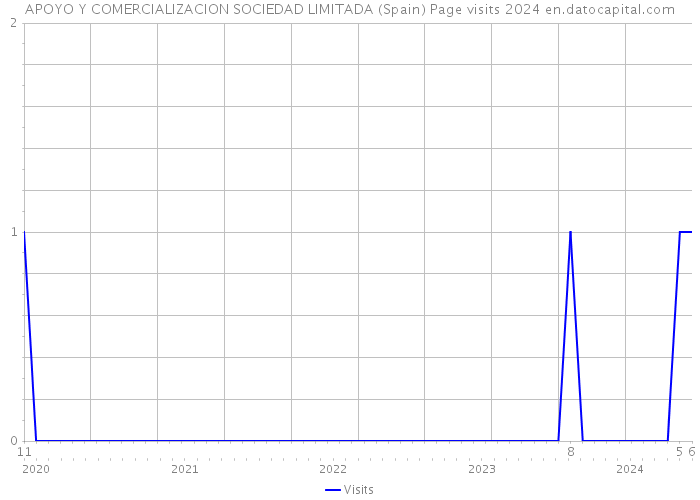 APOYO Y COMERCIALIZACION SOCIEDAD LIMITADA (Spain) Page visits 2024 