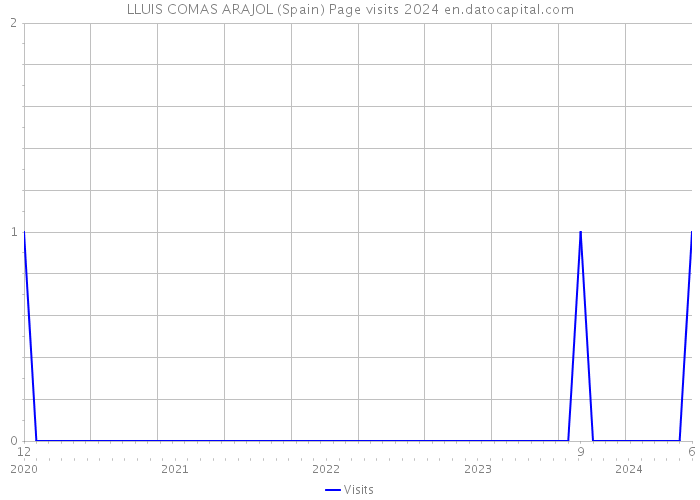 LLUIS COMAS ARAJOL (Spain) Page visits 2024 