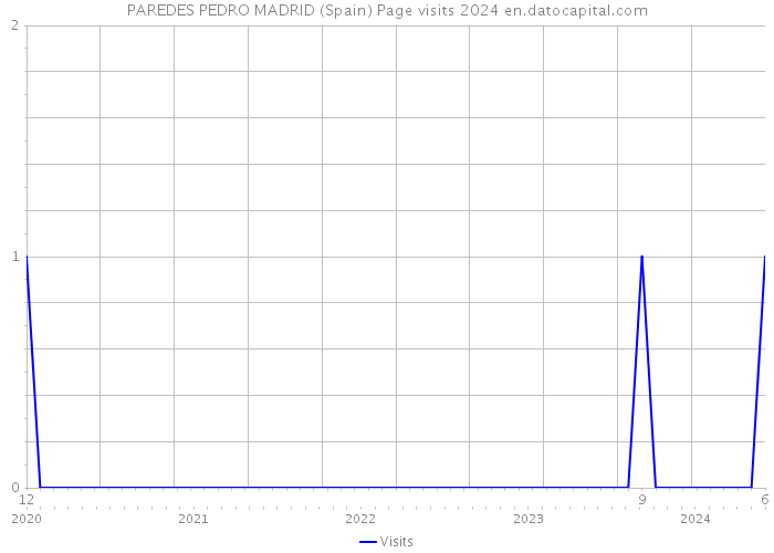 PAREDES PEDRO MADRID (Spain) Page visits 2024 