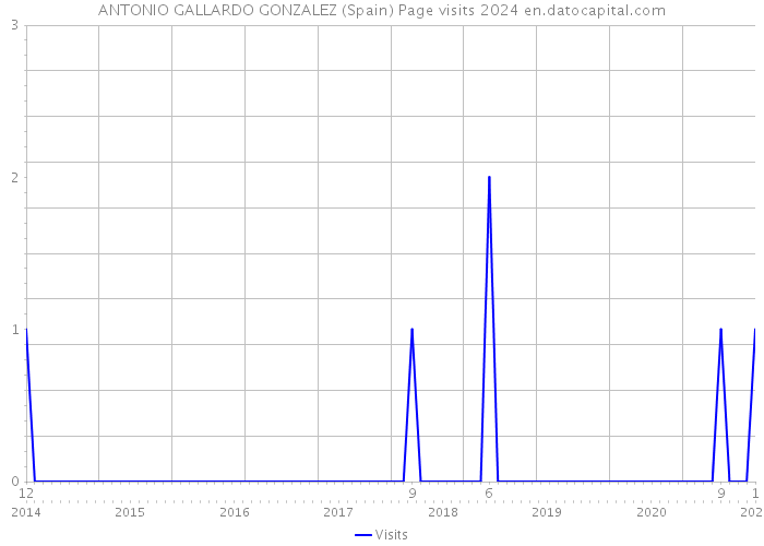 ANTONIO GALLARDO GONZALEZ (Spain) Page visits 2024 