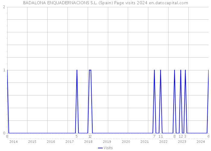 BADALONA ENQUADERNACIONS S.L. (Spain) Page visits 2024 