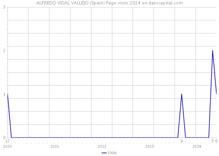 ALFREDO VIDAL VALLEJO (Spain) Page visits 2024 