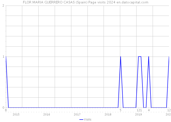 FLOR MARIA GUERRERO CASAS (Spain) Page visits 2024 
