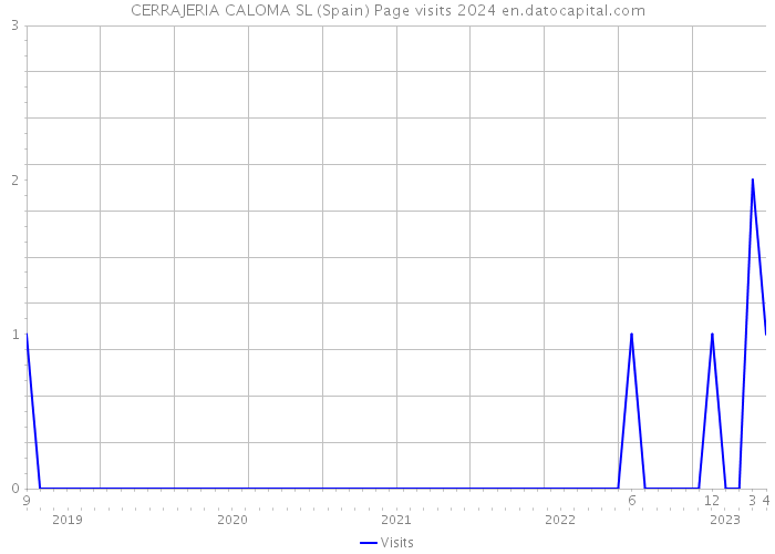 CERRAJERIA CALOMA SL (Spain) Page visits 2024 