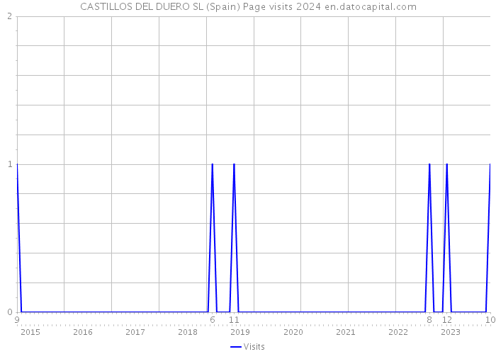 CASTILLOS DEL DUERO SL (Spain) Page visits 2024 