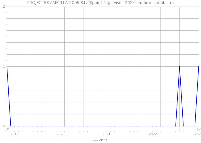 PROJECTES AMETLLA 2005 S.L. (Spain) Page visits 2024 
