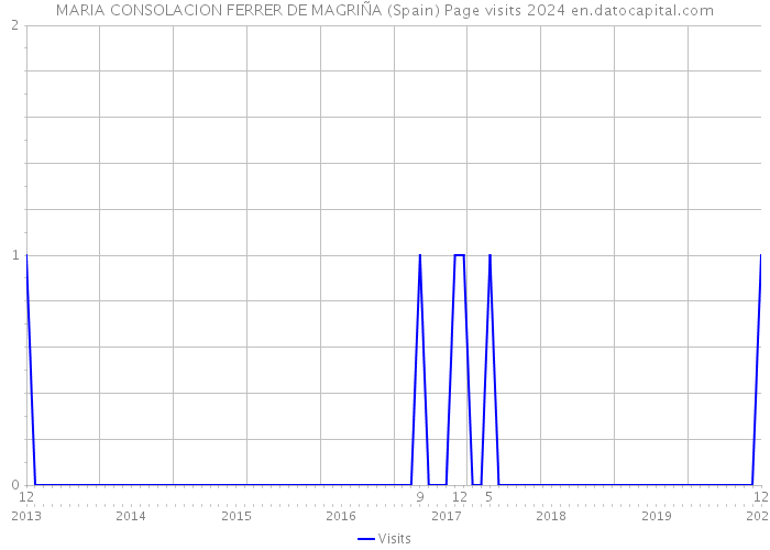 MARIA CONSOLACION FERRER DE MAGRIÑA (Spain) Page visits 2024 
