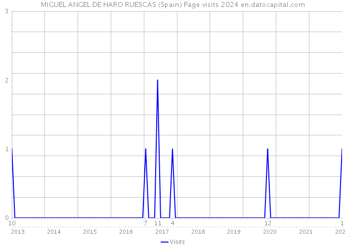 MIGUEL ANGEL DE HARO RUESCAS (Spain) Page visits 2024 