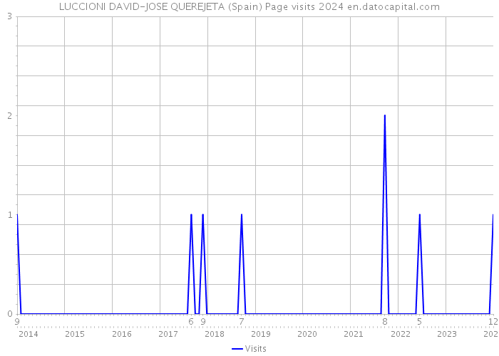 LUCCIONI DAVID-JOSE QUEREJETA (Spain) Page visits 2024 