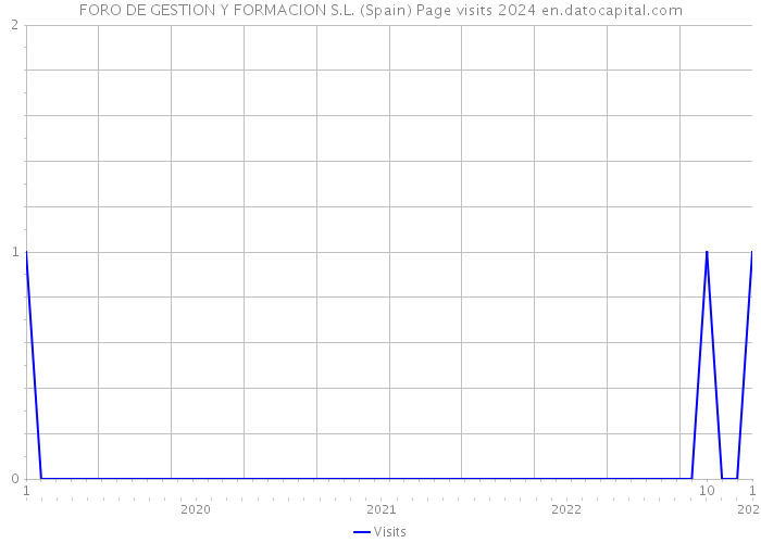 FORO DE GESTION Y FORMACION S.L. (Spain) Page visits 2024 