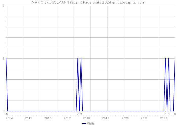 MARIO BRUGGEMANN (Spain) Page visits 2024 