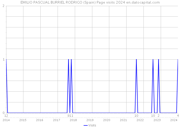 EMILIO PASCUAL BURRIEL RODRIGO (Spain) Page visits 2024 