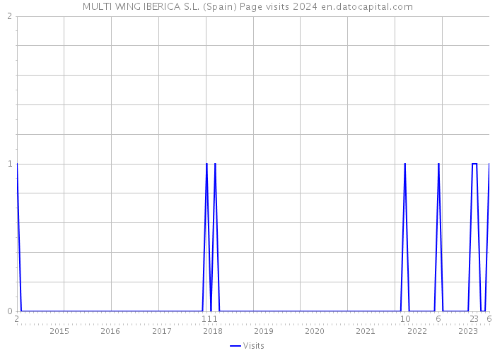 MULTI WING IBERICA S.L. (Spain) Page visits 2024 