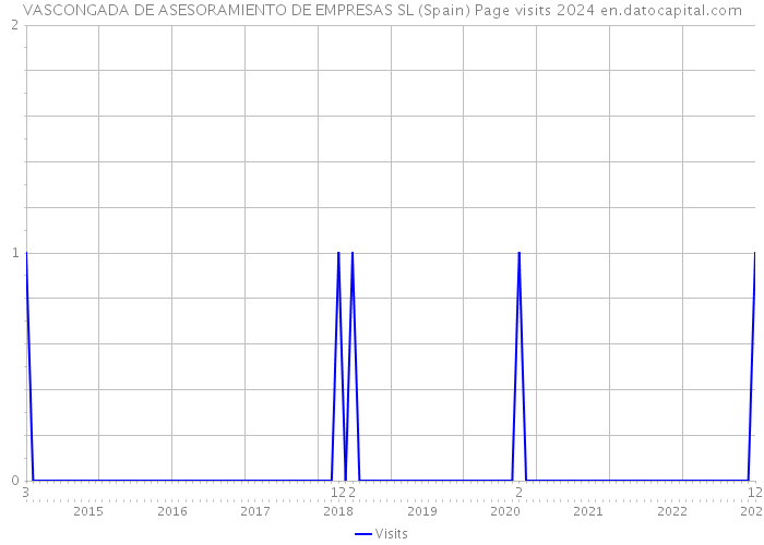 VASCONGADA DE ASESORAMIENTO DE EMPRESAS SL (Spain) Page visits 2024 