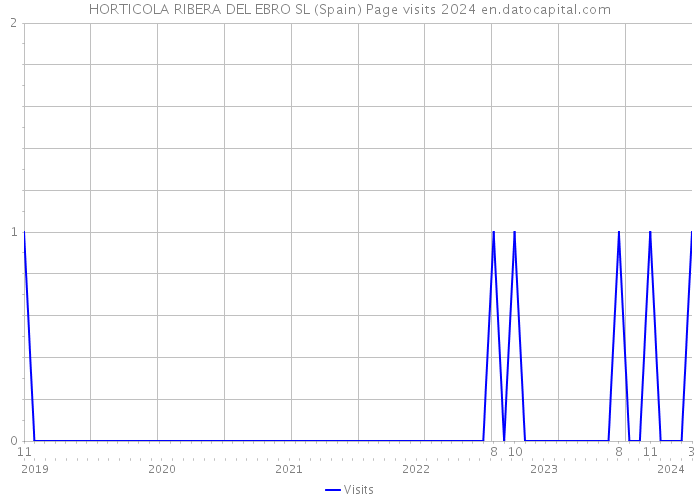 HORTICOLA RIBERA DEL EBRO SL (Spain) Page visits 2024 