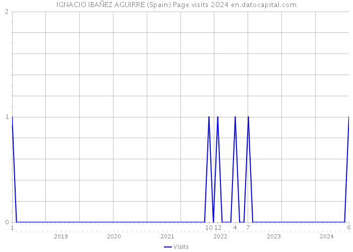 IGNACIO IBAÑEZ AGUIRRE (Spain) Page visits 2024 