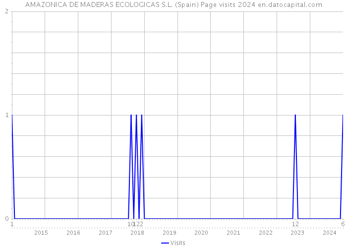 AMAZONICA DE MADERAS ECOLOGICAS S.L. (Spain) Page visits 2024 