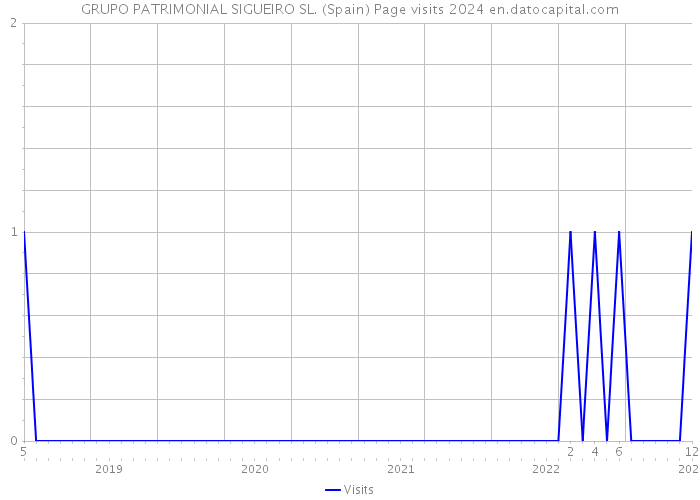 GRUPO PATRIMONIAL SIGUEIRO SL. (Spain) Page visits 2024 