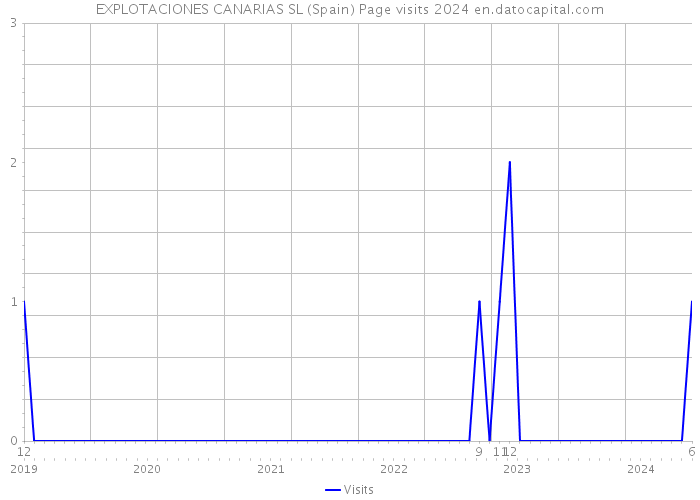 EXPLOTACIONES CANARIAS SL (Spain) Page visits 2024 