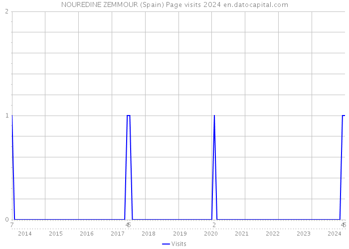 NOUREDINE ZEMMOUR (Spain) Page visits 2024 
