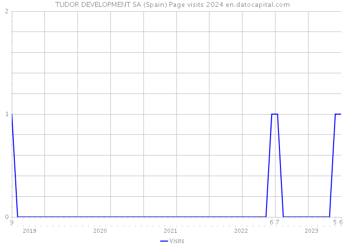 TUDOR DEVELOPMENT SA (Spain) Page visits 2024 