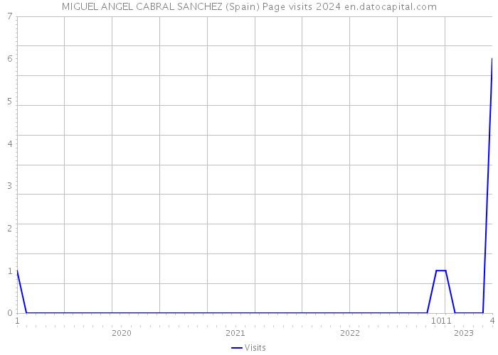 MIGUEL ANGEL CABRAL SANCHEZ (Spain) Page visits 2024 
