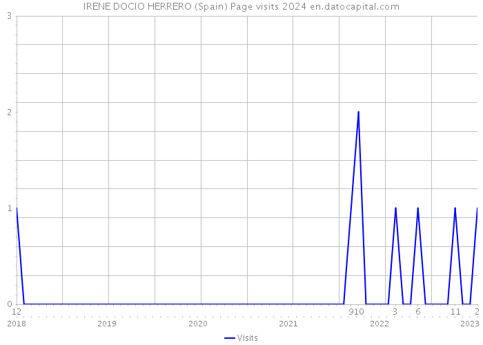 IRENE DOCIO HERRERO (Spain) Page visits 2024 