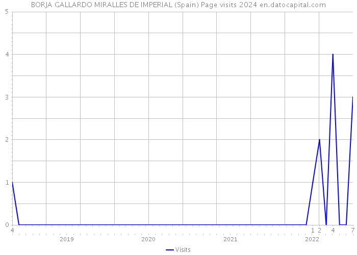 BORJA GALLARDO MIRALLES DE IMPERIAL (Spain) Page visits 2024 